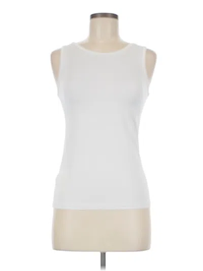 Pre-owned Unbranded Sleeveless T-shirt In White
