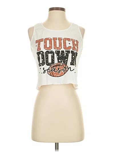 Pre-owned Unbranded Sleeveless T-shirt In White