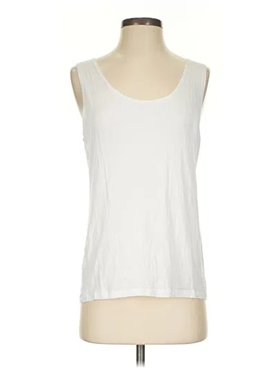 Pre-owned Unbranded Sleeveless T-shirt In White