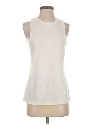 Pre-owned Unbranded Sleeveless T-shirt In White