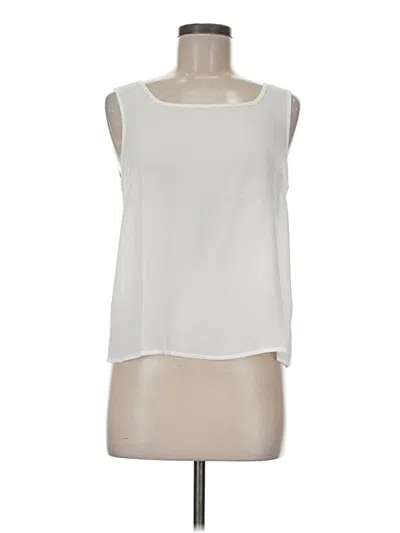 Pre-owned Unbranded Sleeveless T-shirt In White
