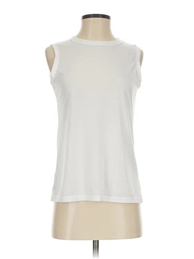 Pre-owned Unbranded Sleeveless T-shirt In White