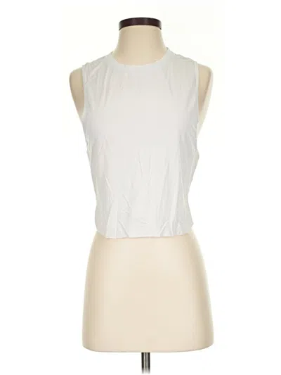 Pre-owned Unbranded Sleeveless T-shirt In White