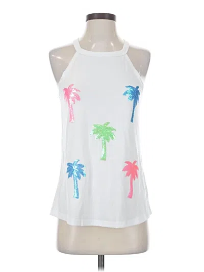 Pre-owned Unbranded Sleeveless T-shirt In White