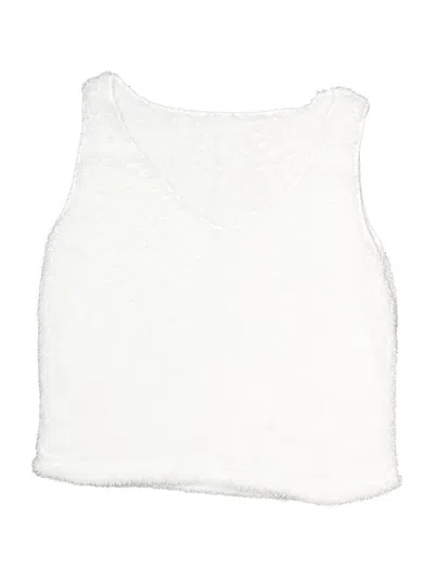 Pre-owned Unbranded Kids' Sleeveless T-shirt In White