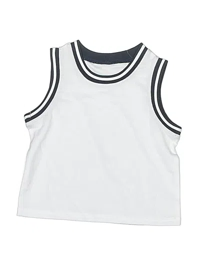 Pre-owned Unbranded Kids' Sleeveless T-shirt In White