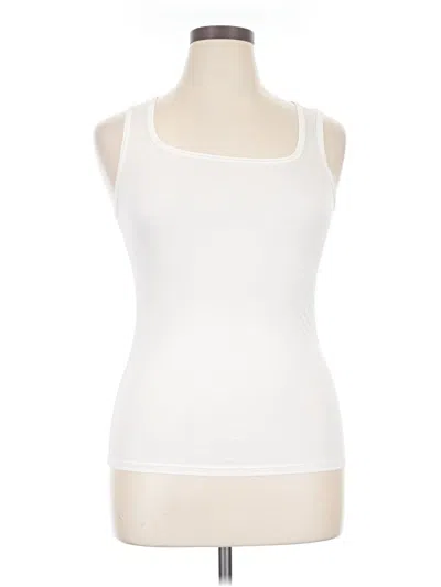 Pre-owned Unbranded Sleeveless T-shirt In White