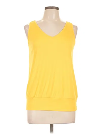 Pre-owned Unbranded Sleeveless T-shirt In Yellow