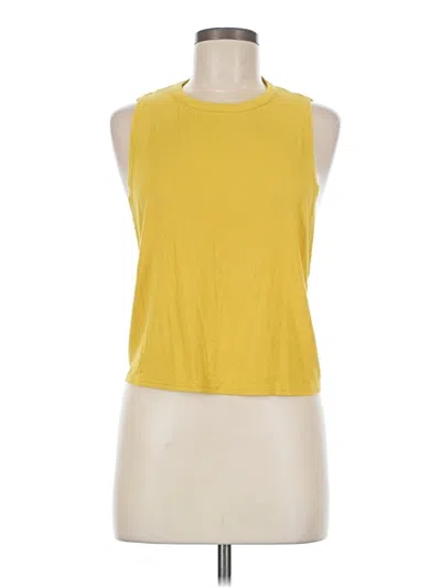 Pre-owned Unbranded Sleeveless T-shirt In Yellow