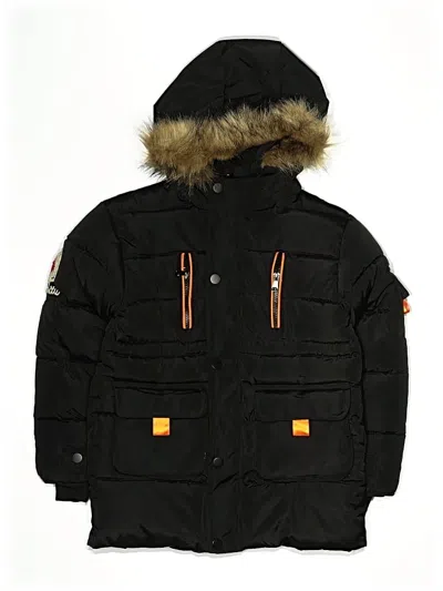 Pre-owned Unbranded Kids' Snow Jacket In Black