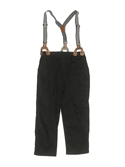 Pre-owned Unbranded Kids' Snow Pants With Bib In Black