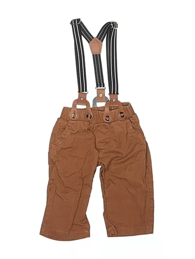 Pre-owned Unbranded Kids' Snow Pants With Bib In Brown