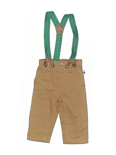 Pre-owned Unbranded Babies' Snow Pants With Bib In Brown