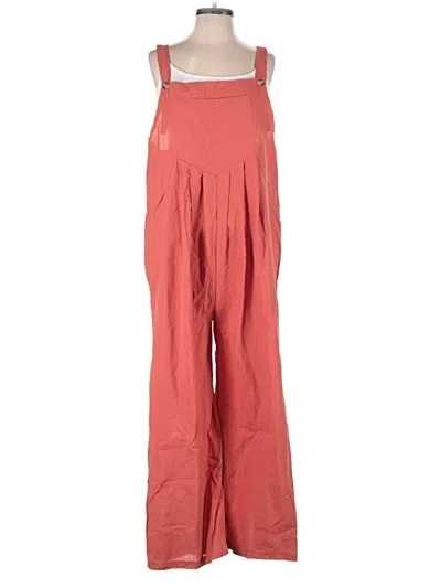 Pre-owned Unbranded Snow Pants With Bib In Orange