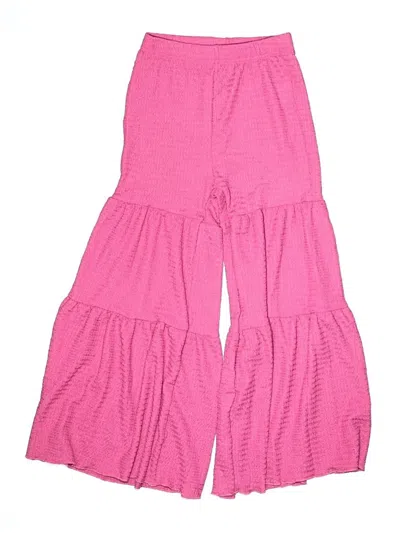 Pre-owned Unbranded Kids' Snow Pants With Bib In Pink