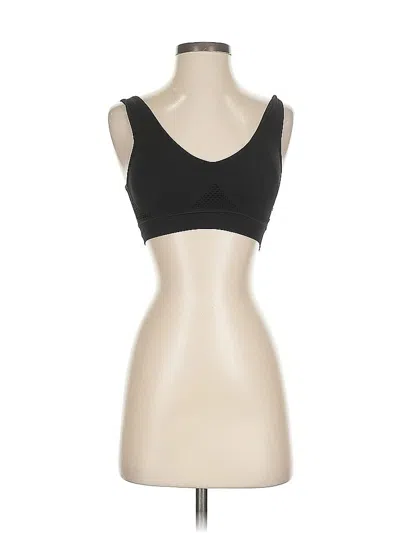 Pre-owned Unbranded Sports Bra In Black