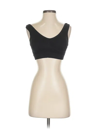 Pre-owned Unbranded Sports Bra In Black
