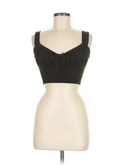 Pre-owned Unbranded Sports Bra In Black