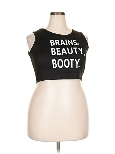 Pre-owned Unbranded Sports Bra In Black