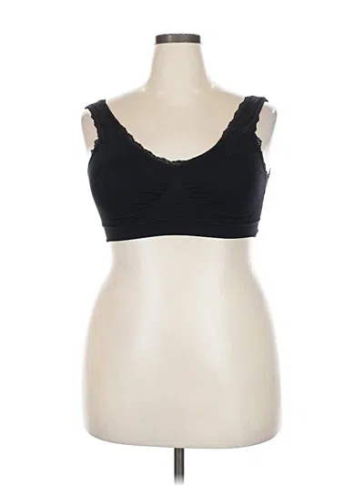 Pre-owned Unbranded Sports Bra In Black