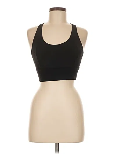 Pre-owned Unbranded Sports Bra In Black