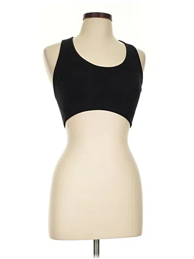 Pre-owned Unbranded Sports Bra In Black