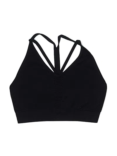 Pre-owned Unbranded Sports Bra In Black