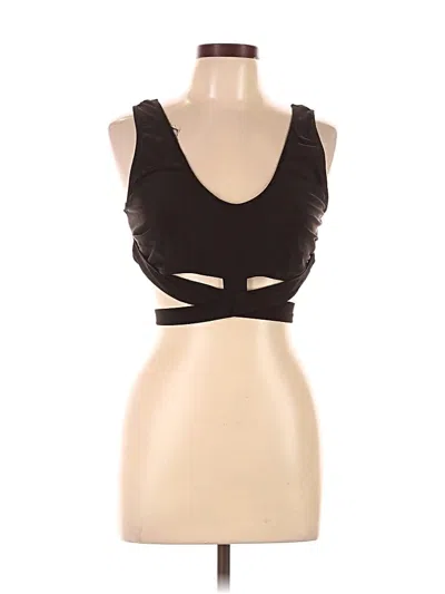 Pre-owned Unbranded Sports Bra In Black