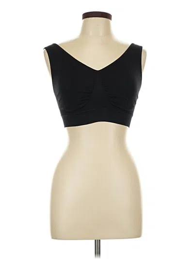 Pre-owned Unbranded Sports Bra In Black