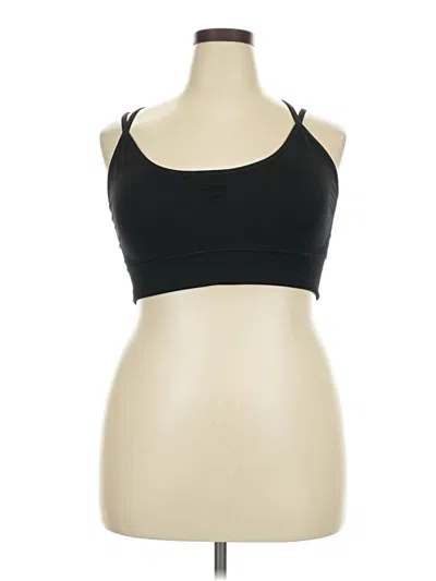 Pre-owned Unbranded Sports Bra In Black
