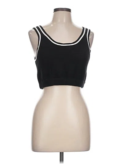 Pre-owned Unbranded Sports Bra In Black