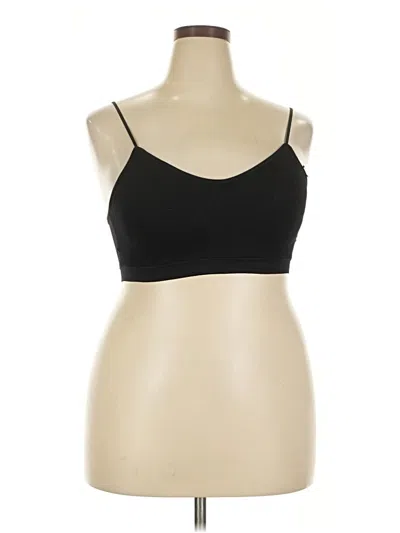 Pre-owned Unbranded Sports Bra In Black