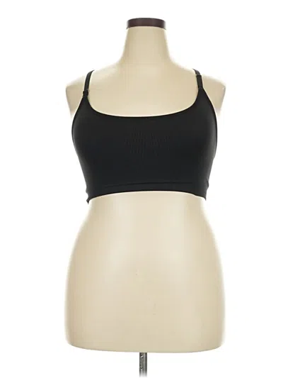 Pre-owned Unbranded Sports Bra In Black