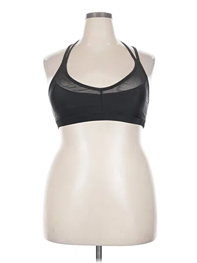 Pre-owned Unbranded Sports Bra In Black