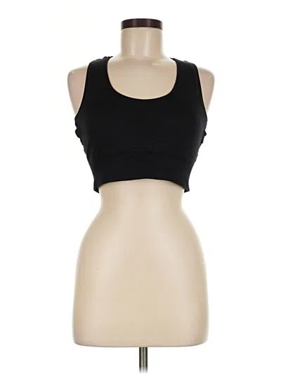 Pre-owned Unbranded Sports Bra In Black