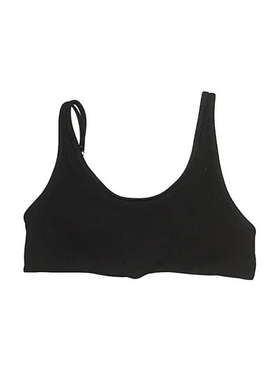 Pre-owned Unbranded Sports Bra In Black