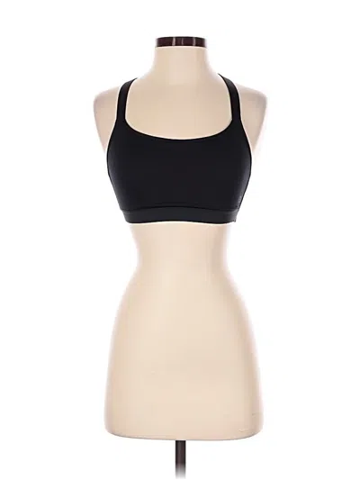 Pre-owned Unbranded Sports Bra In Black