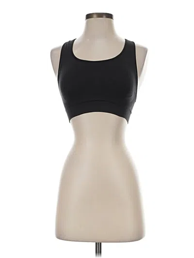 Pre-owned Unbranded Sports Bra In Black