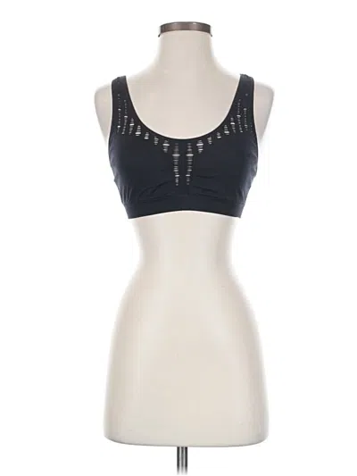 Pre-owned Unbranded Sports Bra In Black