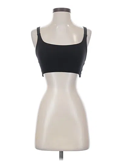 Pre-owned Unbranded Sports Bra In Black