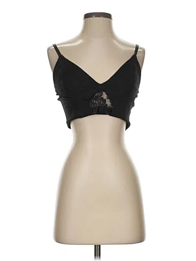 Pre-owned Unbranded Sports Bra In Black