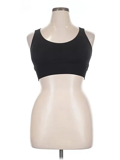 Pre-owned Unbranded Sports Bra In Black