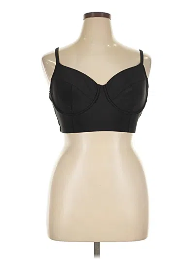 Pre-owned Unbranded Sports Bra In Black