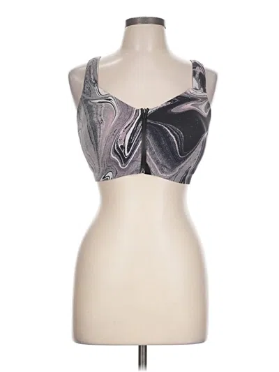 Pre-owned Unbranded Sports Bra In Black