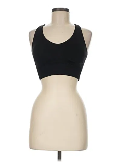 Pre-owned Unbranded Sports Bra In Black