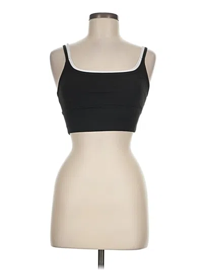 Pre-owned Unbranded Sports Bra In Black