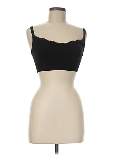 Pre-owned Unbranded Sports Bra In Black
