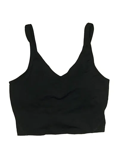 Pre-owned Unbranded Sports Bra In Black