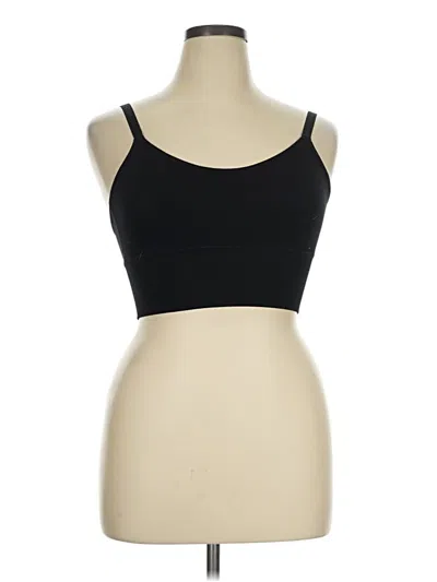 Pre-owned Unbranded Sports Bra In Black