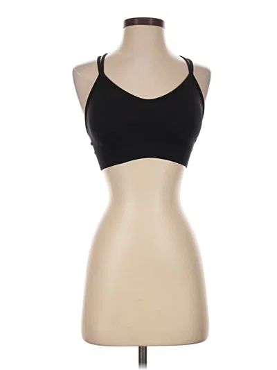 Pre-owned Unbranded Sports Bra In Black